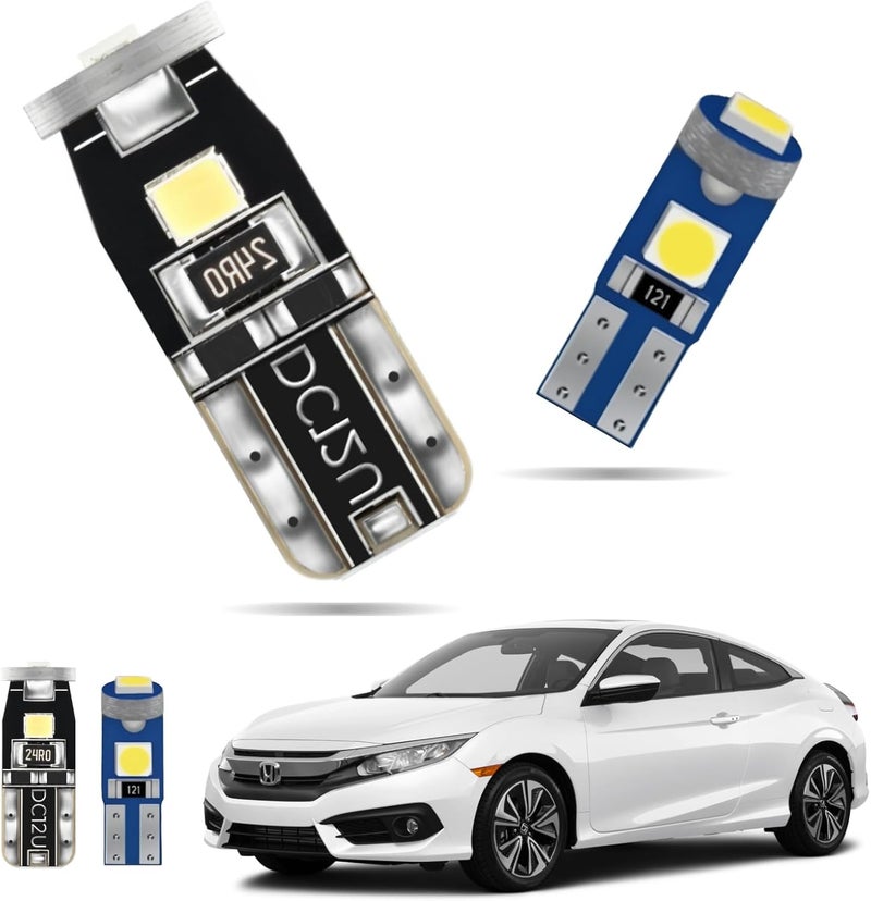 EASY EAGLE LED Interior Car Lights for Honda-Civic-2016-2021: 6 Piece Kit White LED Light Bulbs - Super Bright 6000K + Install Tool - Image 1